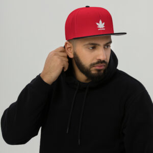 Snapback Hat - Black / Red / Red