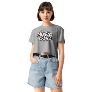 Women’s crop top - Athletic Heather, M