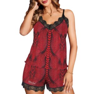 Midnight Bloom Lace Cami & Shorts Set