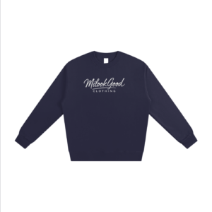 Heavyweight Essential Sweatshirt - Navy Blue, XL