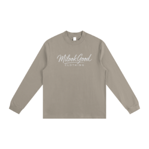 Essential Non-Shrink Mock Neck Sweatshirt - Dark Apricot, L