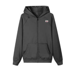 Essential Zip-up Fleece Hoodie - Black, M