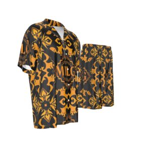 Men's Imitation Silk Shirt Suit