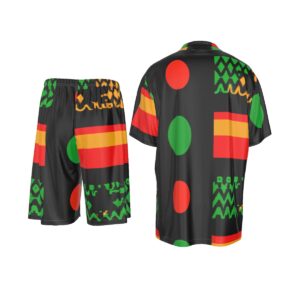 Men's Imitation Silk Shirt Suit