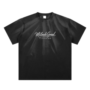 Hand-Scrunched Sunfade T-Shirt - Black, L