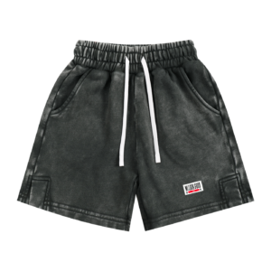 Snow Washed Kids' Shorts - Dark Gray, M