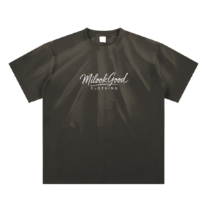 Hand-Scrunched Sunfade T-Shirt - Sand Black, S
