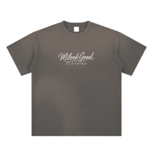 Hand-Frayed Sunfade Paint Splatter T-Shirt - Gray, M