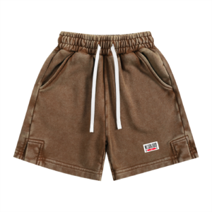Snow Washed Kids' Shorts - Coffee, 2XL