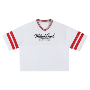 Taped Mesh Boxy T-shirt - White, M