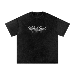 Acid Wash Oversize T-Shirt - Black, 2XL