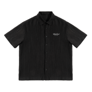 Tencel Jacquard Shirt - Black, S