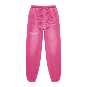 Sunfade Fleeced Sweatpants - Rose Pink, S