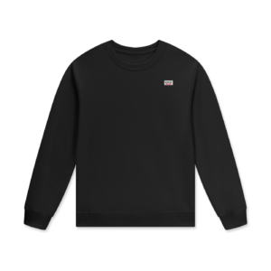 Streetwear Unisex Staple 100% Cotton Pullover - Black Beauty, XL