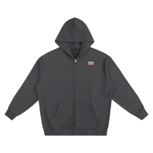 Heavyweight Zip-up Hoodie - Dark Gray, M