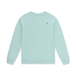 Streetwear Unisex Staple 100% Cotton Pullover - Ice Water, 3XL