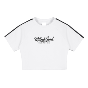 Women's Taped Cooling Performance Crop Top - White, M