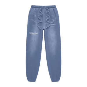 Sunfade Fleeced Sweatpants - Denim Blue, S