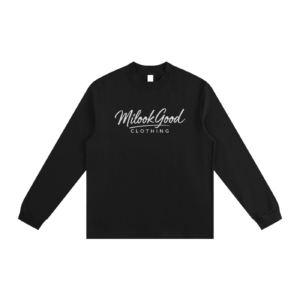 Essential Non-Shrink Mock Neck Sweatshirt - Black, XS