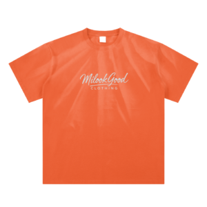 Hand-Scrunched Sunfade T-Shirt - Sweet Orange, M