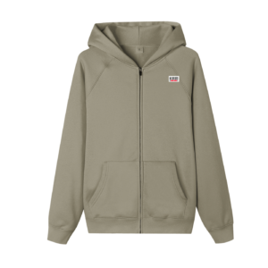 Essential Zip-up Fleece Hoodie - Carbon Gray, XL
