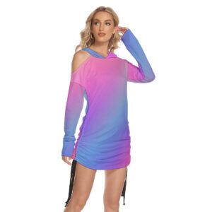 Women's One-shoulder Dress With Waist Shirring