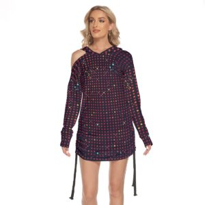 Women's One-shoulder Dress With Waist Shirring - XS