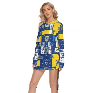 Women's One-shoulder Dress With Waist Shirring