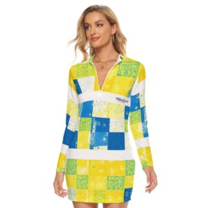 Women's Zip Front Tight Dress