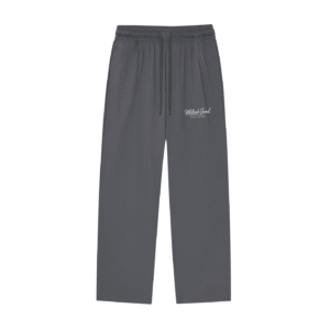 Unisex Mesh-Lined Quick-Dry Athletic Leg Pants - Dark Gray, XL