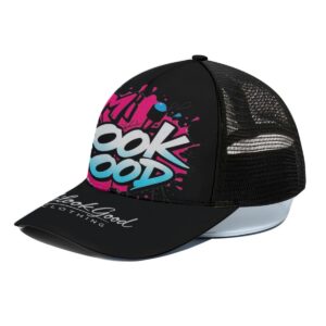 Trucker Hat With Black Half-mesh