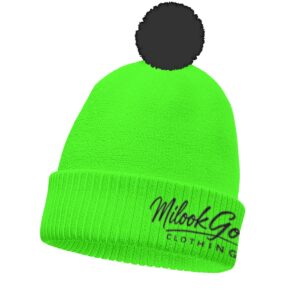 Knitted Hat With Pom-Pom