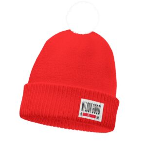 Knitted Hat With Pom-Pom
