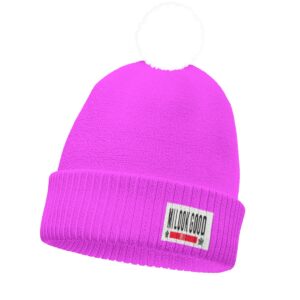 Knitted Hat With Pom-Pom