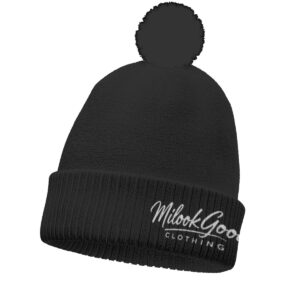 Knitted Hat With Pom-Pom