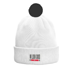 Knitted Hat With Pom-Pom