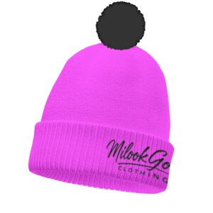 Knitted Hat With Pom-Pom