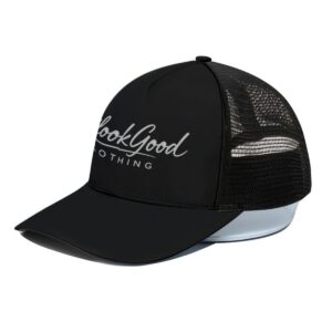 Trucker Hat With Black Half-mesh