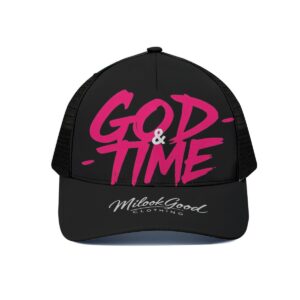 Trucker Hat With Black Half-mesh