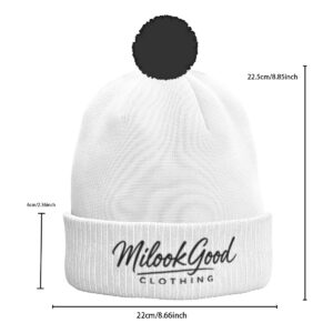 Knitted Hat With Pom-Pom