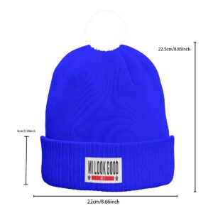 Knitted Hat With Pom-Pom