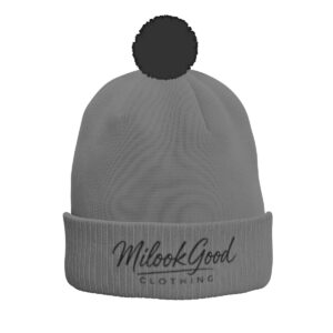 Knitted Hat With Pom-Pom