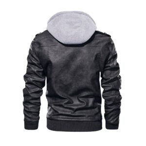 Men's Zip Leather Jacket