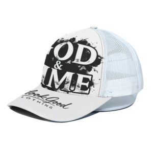 Trucker Hat With White Half-mesh