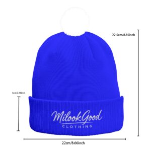 Knitted Hat With Pom-Pom