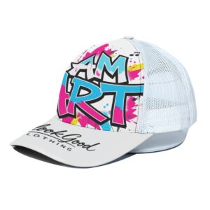 Trucker Hat With White Half-mesh