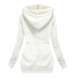 Women's Long Jacket With Fleece Lining - 3XL