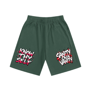 Unisex Essential Heavyweight Cotton Shorts - Dark Green, M