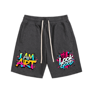 Unisex Essential Cotton Shorts - Dark Gray, XL