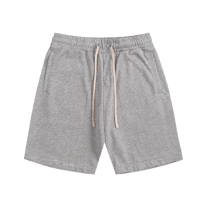 Unisex Essential Cotton Shorts - Flower Gray, M